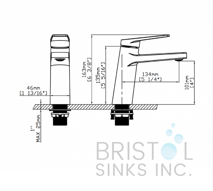GIRONA SINGLE HOLE VANITY FAUCET-GOLD - Image 2