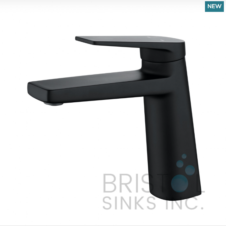 GIRONA SINGLE HOLE VANITY FAUCET-MATTE BLACK