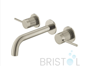 RAVENNA WALL-MOUNT BATHROOM FAUCET-BRUSHED NICKEL