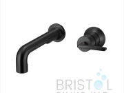 SEGOVIA WALL-MOUNT BATHROOM FAUCET-MATTE BLACK