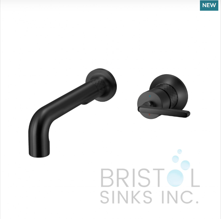 SEGOVIA WALL-MOUNT BATHROOM FAUCET-MATTE BLACK