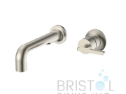 SEGOVIA WALL-MOUNT BATHROOM FAUCET-BRUSHED NICKEL
