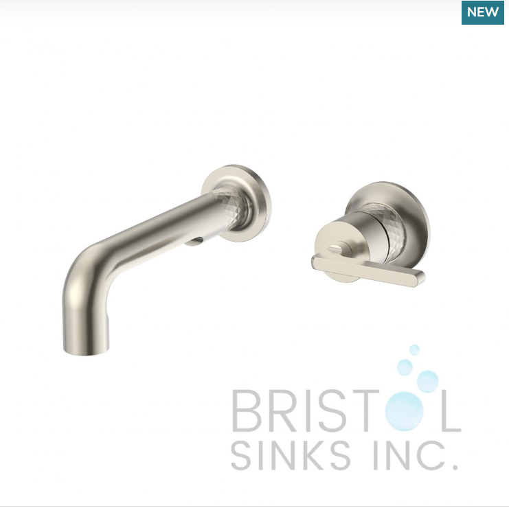 SEGOVIA WALL-MOUNT BATHROOM FAUCET-BRUSHED NICKEL