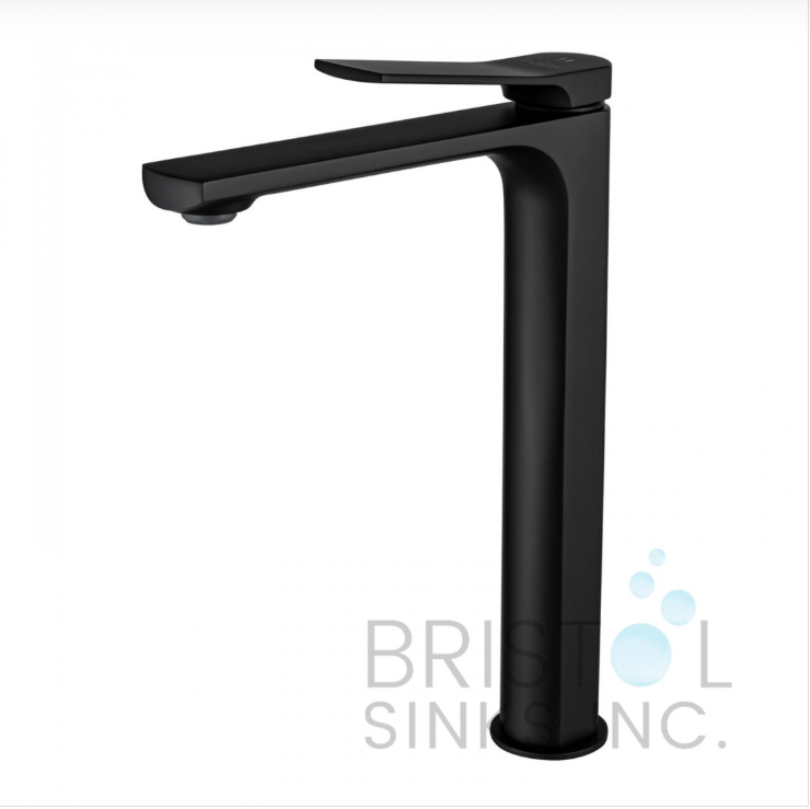 GRANADA SINGLE HOLE VESSEL FAUCET -MATTE BLACK