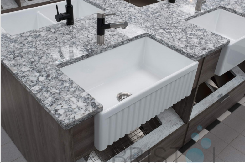 BF100 FIRECLAY APRON FARMHOUSE KITCHEN SINK - Image 4