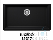 B1317-THE ADOUR GRANITE SINGLE UNDERMOUTE BOWL KITCHEN SINK-TUXEDO BLACK