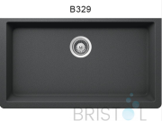 B329 VIRTUO GRANITE SINGLE UNDERMOUNT BOWL KITCHEN SINK-ASPHALT