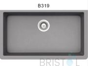 B319 VIRTUO GRANITE SINGLE UNDERMOUNT BOWL KITCHEN SINK-SLATE GREY