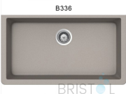 B336 VIRTUO GRANITE SINGLE UNDERMOUNT BOWL KITCHEN SINK-STONE TAUPE