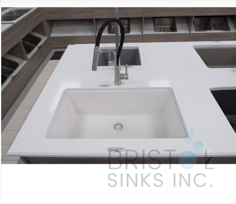 B319 VIRTUO GRANITE SINGLE UNDERMOUNT BOWL KITCHEN SINK-SLATE GREY - Image 3