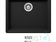 VIRTUO GRANITE SINGLE UNDERMOUNT BOWL KITCHEN SINK-PEARL BLACK