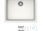 VIRTUO GRANITE SINGLE UNDERMOUNT BOWL KITCHEN SINK-ULTRA WHITE