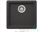 B306 VIRTUO GRANITE SINGLE UNDERMOUNT BOWL BAR/PREP/KITCHEN SINK- PEARL BLACK