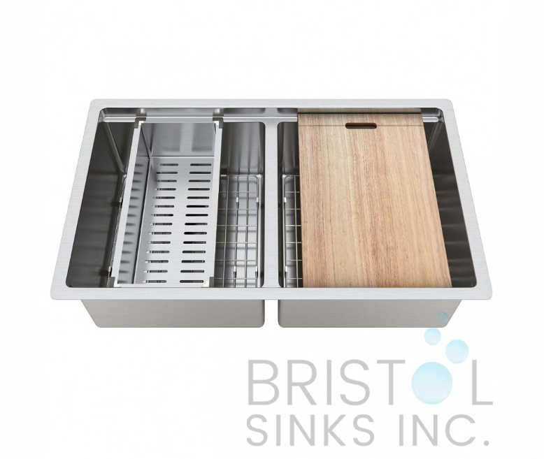 B1860 DOUBLE BOWL WORKSTATION SINK